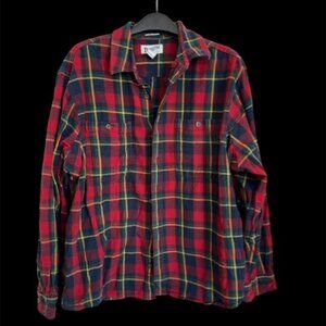 Duluth XL 100% cotton plaid shirt